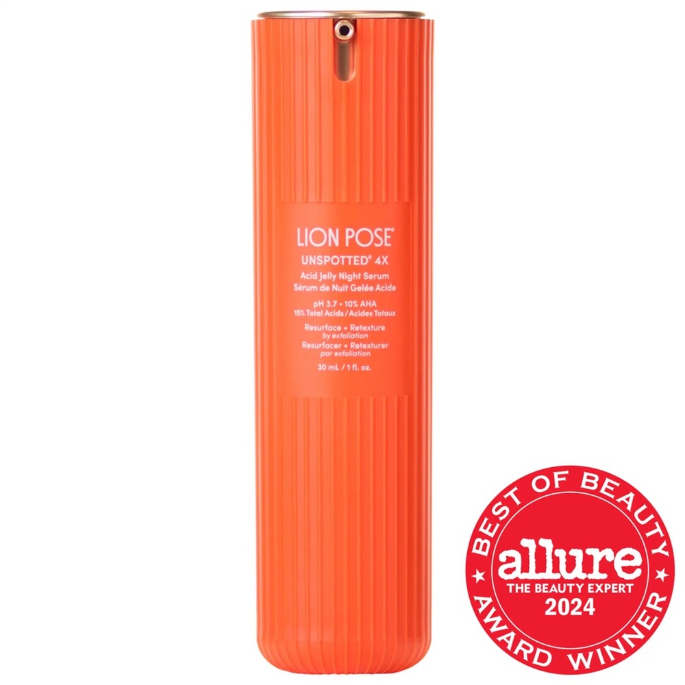 Lion Pose Unspotted 4X Acid Jelly Night Serum - 🦁